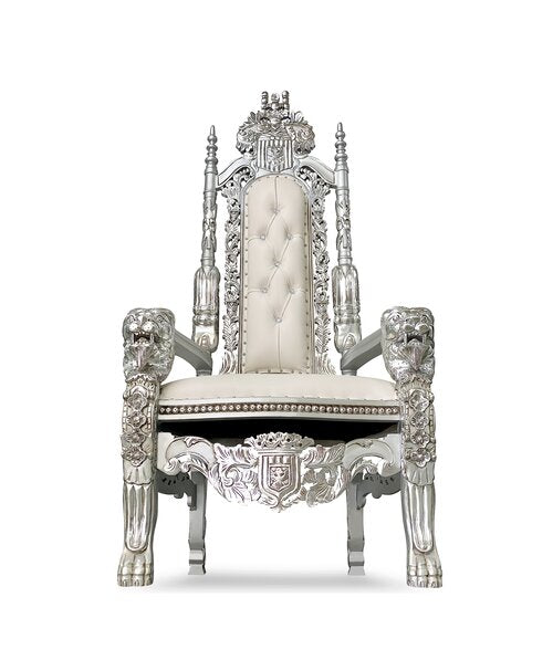 Single THRONE White & Silver