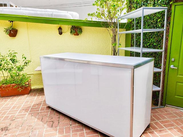 SILVER BAR Back w/ Acrylic Shelf 6'x4'