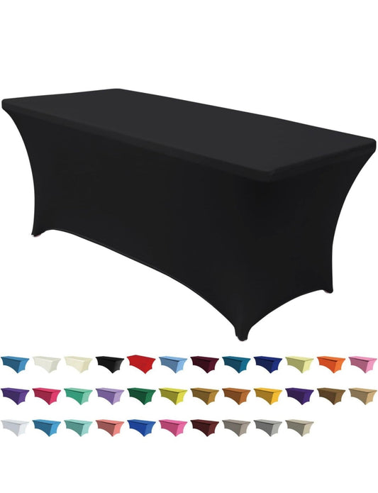 Rectangular TABLE 6' w/SPANDEX rentals