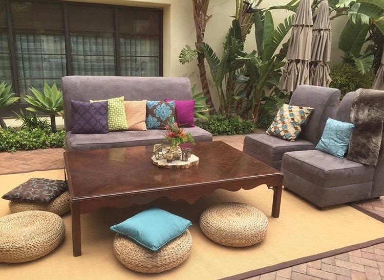 SUEDE GREY SOFA 6'