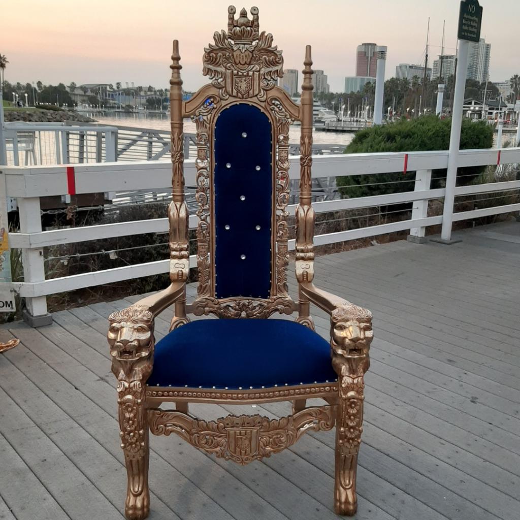 Single THRONE Blue & Gold