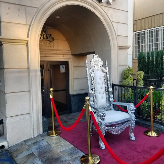 Single THRONE White & Silver