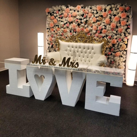 Sofa THRONE White & Silver