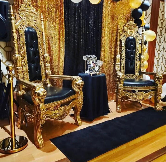 Single THRONE Black & Gold