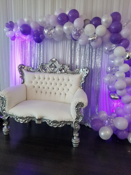 Sofa THRONE White & Gold