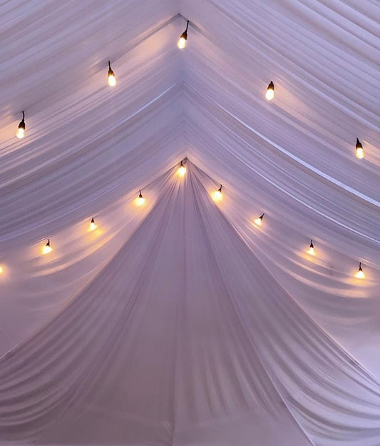 TENT with DRAPING 30x30 & Chandelier
