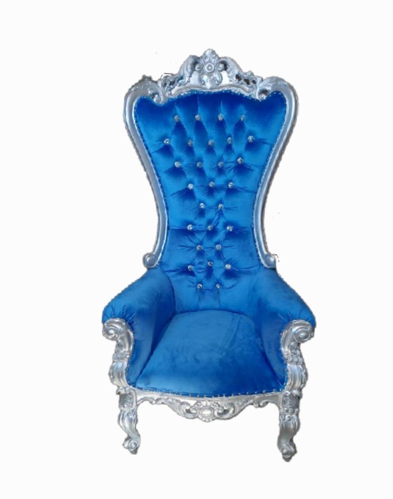 Single THRONE Blue & Silver