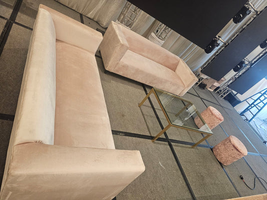 BLUSH VELVET Sofa 7’