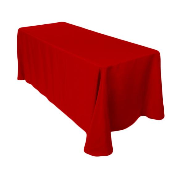 Tablecloth 6" RED (132"x90")