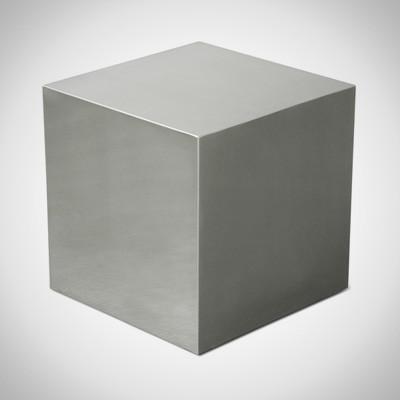 SILVER Cube Plexiglass / Side Table / Coffe Table 19"x19"