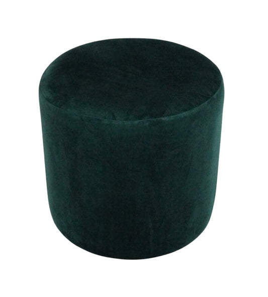 Velvet Round Ottoman