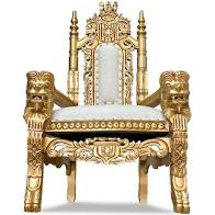 Kids THRONE White & Gold