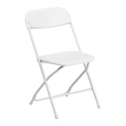 WHITE FOLDING CHAIR