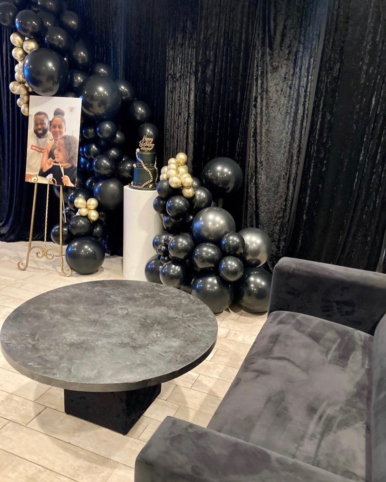 Distress Black Coffee Table