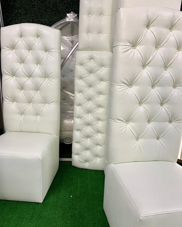 Tufted High Back Chair / Tufted BRIDE & GROOM Chair / THRONE  / XV Throne / Sweet16 Throne