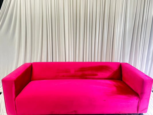 HOT Pink VELVET Sofa