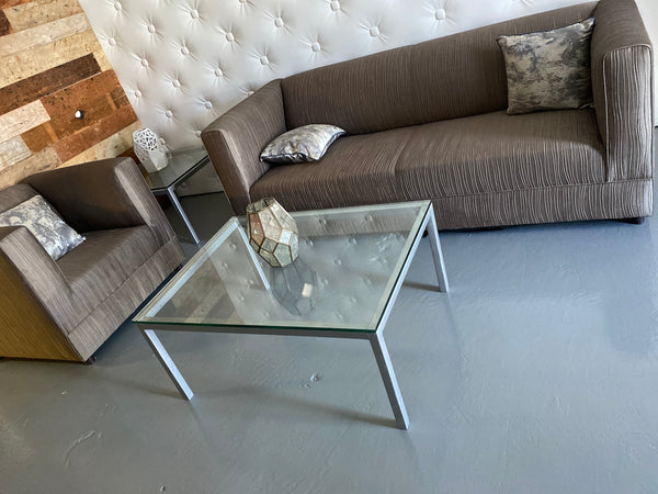 Silver METAL Coffee Table RECTANGULAR