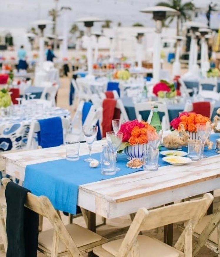 White Distress RUSTIC TABLE 8'