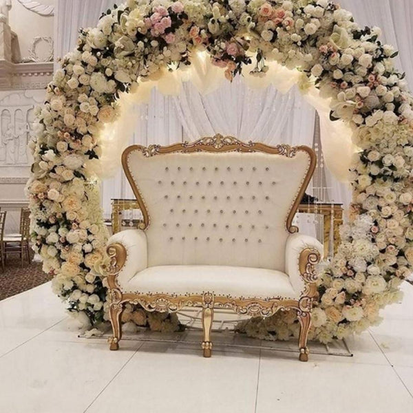 Double THRONE White & Gold