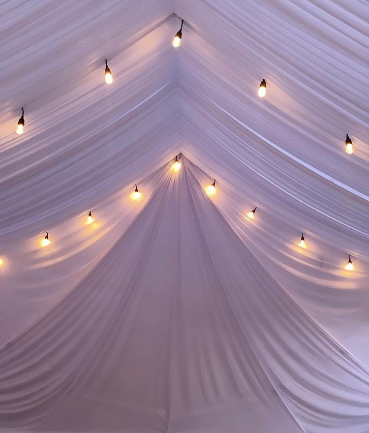 TENT with DRAPING  30x30 & Chandelier