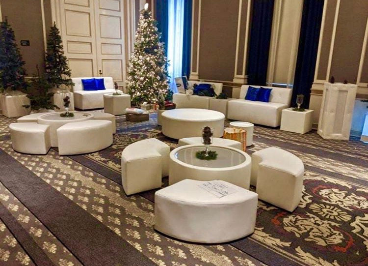 Led BIG Round Table  D34"x34"xH17" - (Changing Colors)
