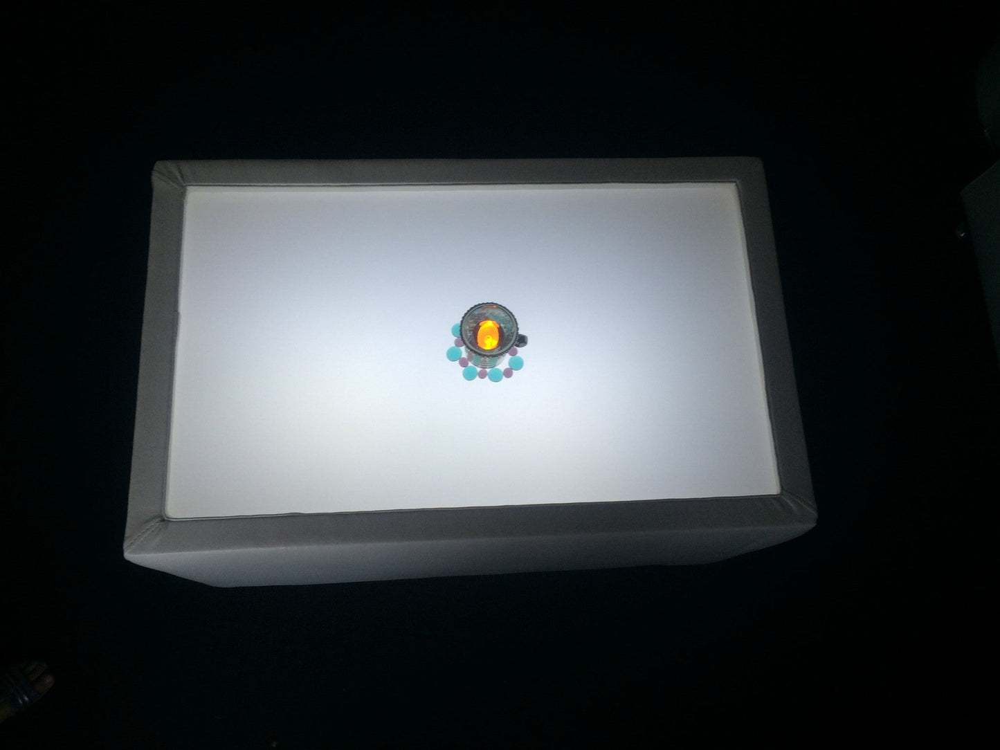 LED Lighted RECTANGULAR TABLE - coffee table / end table   (Changing Colors)