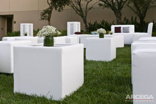 LED Lighted SQUARE TABLE - coffee table / end table    (Changing Colors)