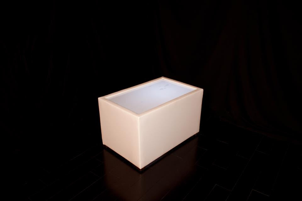 LED Lighted RECTANGULAR TABLE - coffee table / end table   (Changing Colors)