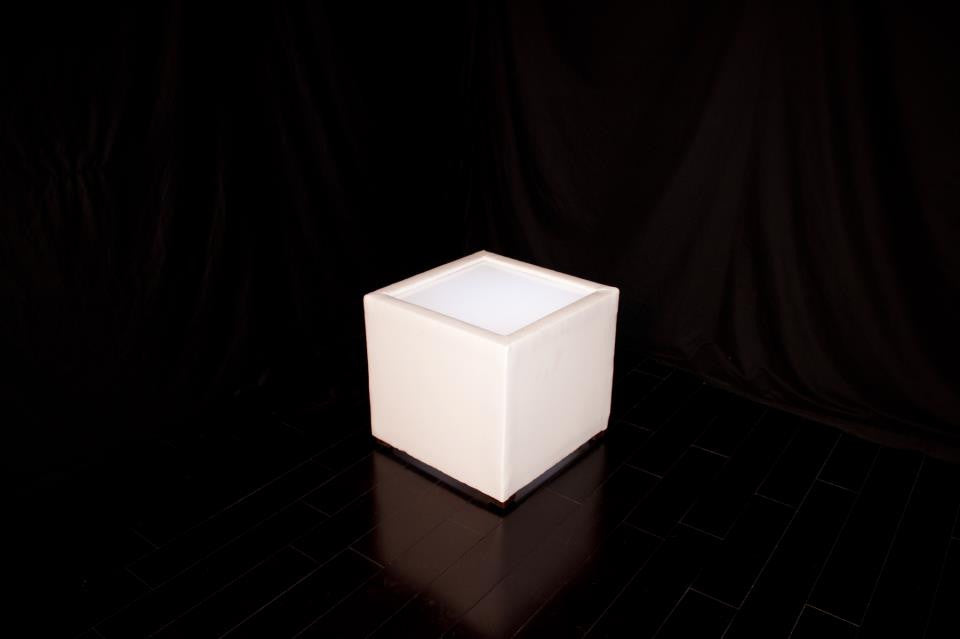 LED Lighted SQUARE TABLE - coffee table / end table    (Changing Colors)