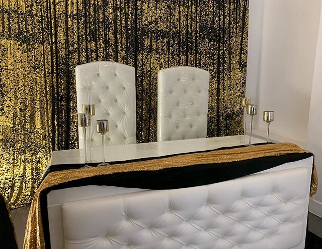 BRIDE & GROOM Table    ( 3 pcs )
