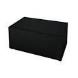 Black Coffee Table w/Velvet & Acrylic