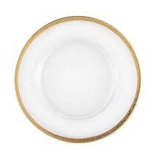 CHARGER PLATE Band  " Gold & Silver "