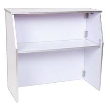 Folding White Bar 4'
