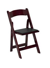 MAHOGANY  WOOD PADDED CHAIR