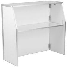 Folding White Bar 4'