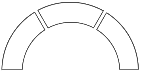 Led CURVED Lighted Bar 6'