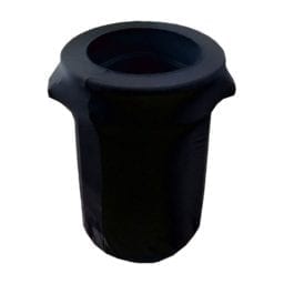 Trash can 32 gallons w/black cover
